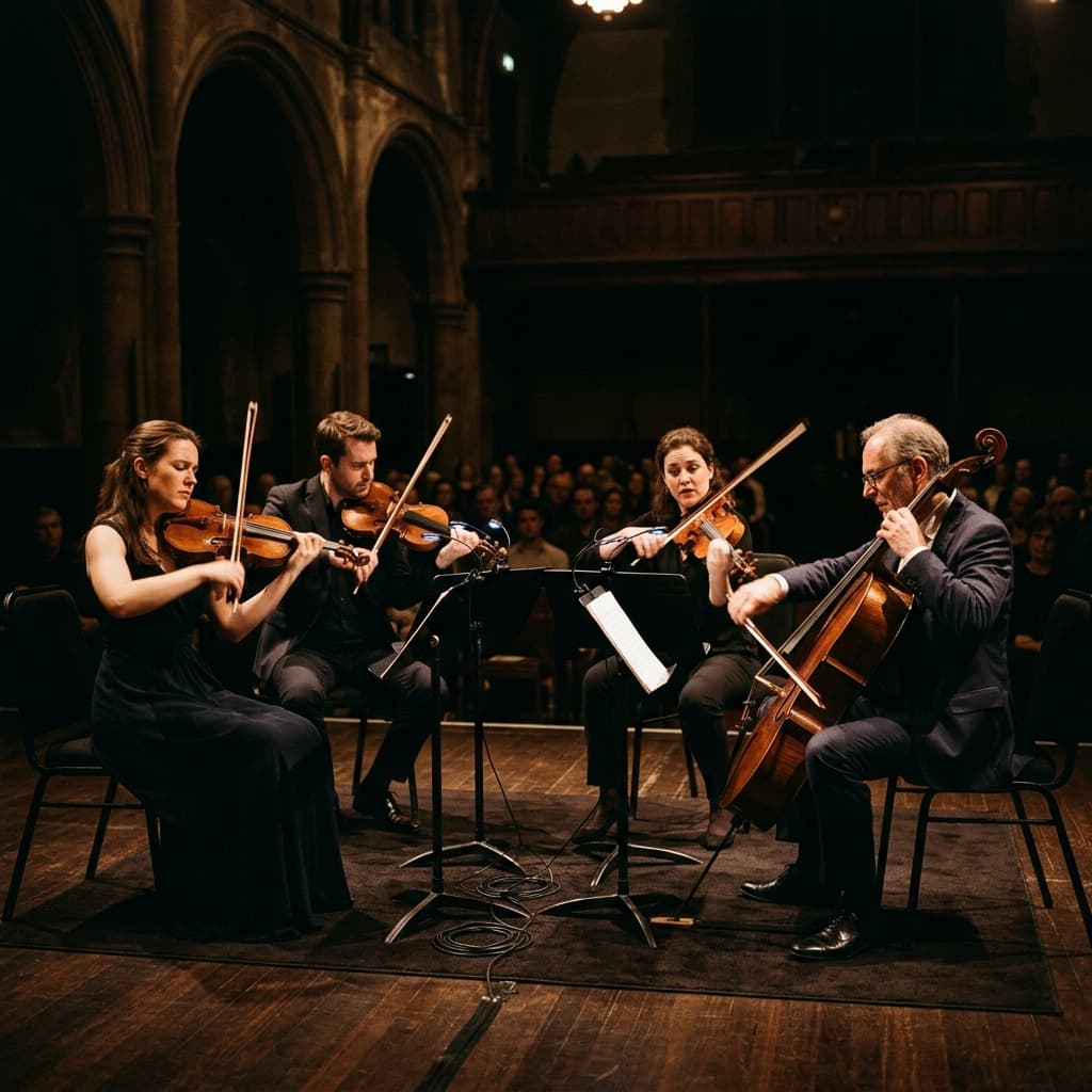 Chamber musicians performing